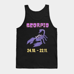 Scorpio Zodiac Astrology Birthday Astrologist Tank Top